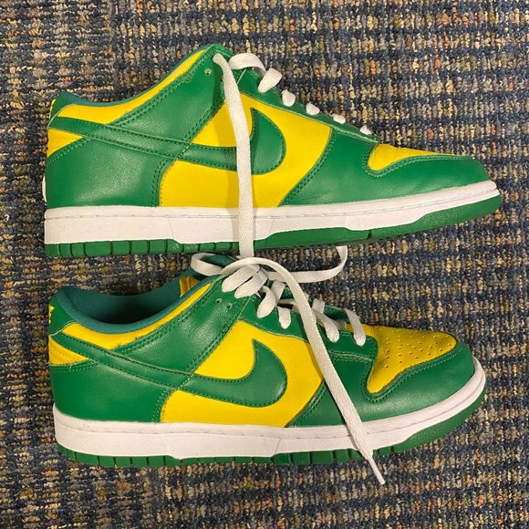 Nike Green and Yellow Women's Sneakers - Picture 4 of 5